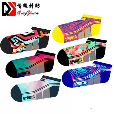 Factory Price Low MOQ Custom Design Printing Sublimation Ankle Socks