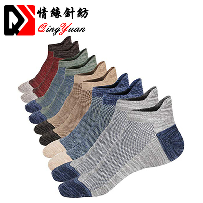 Custom design sport knit antibacterial low cut ankle men running socks