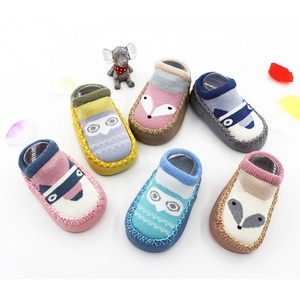 Factory Cheap Non Slip Funny Cute Cartoon Kids Toddler Baby Shoe Socks