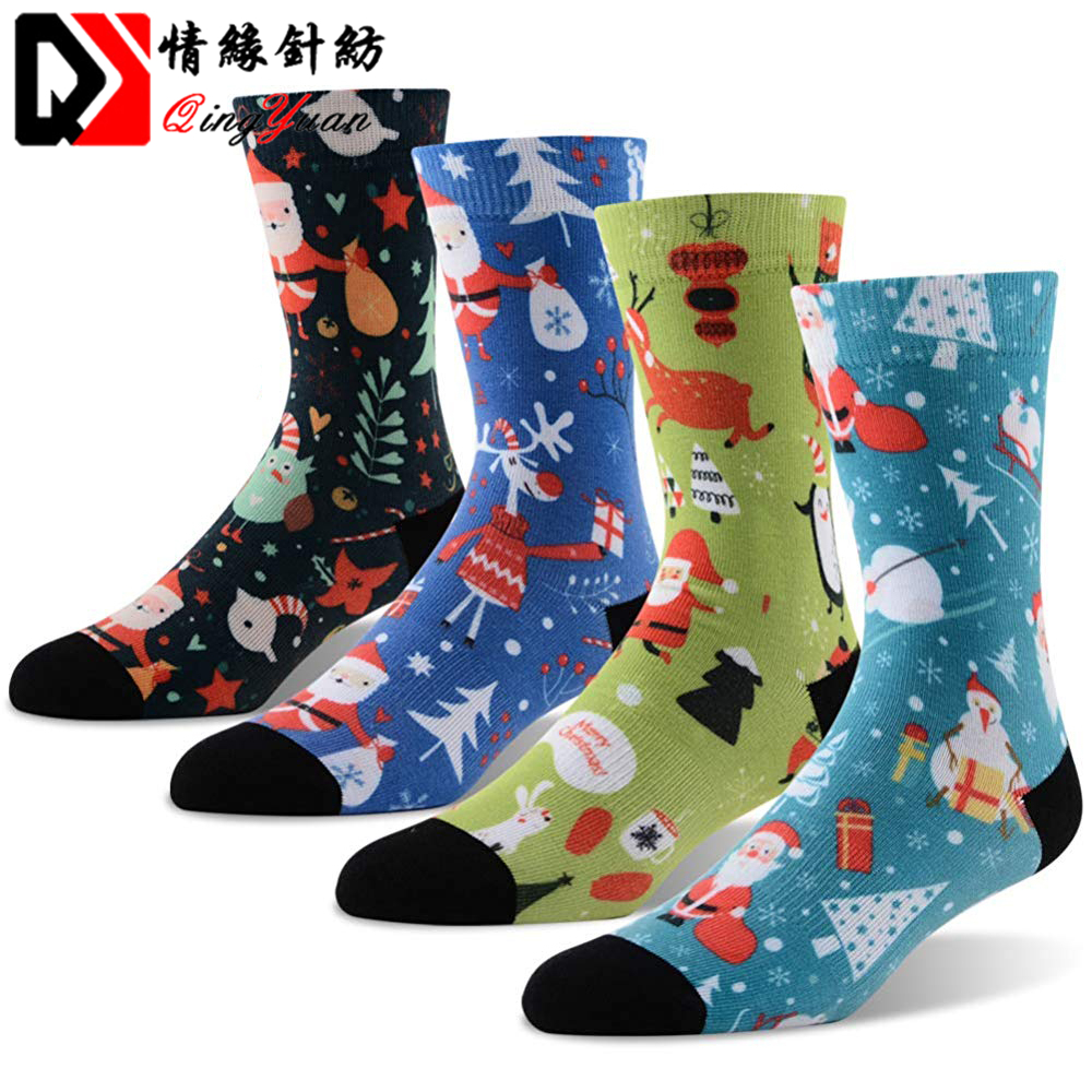 3D Digital Men Colorful Custom Wholesale Dress Socks