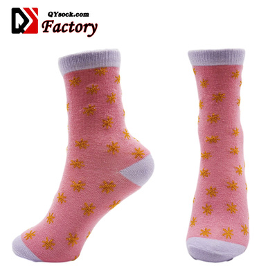 Crew High Quality Jacquard Cotton Children Socks