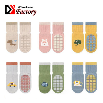 Factory Selling New Style Trampoline Baby Socks Cute Cartoon Cotton Socks