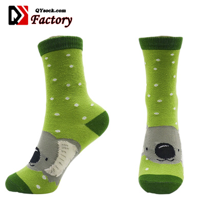 Crew Jacquard High Quality Cotton Children Socks