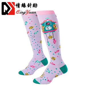 Sock factory Custom Women Knee  High Socks