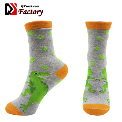 Cotton Crew Jacquard Children Socks