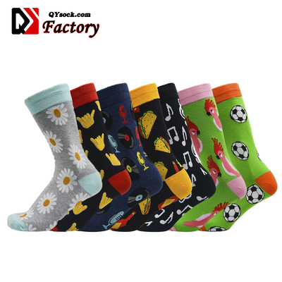 Cotton &nbsp;Crew High Quality Custom Jacquard Soft Socks