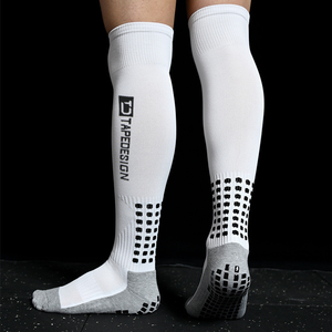 Men's Non-Slip Soccer Socks Breathable Knee High Towel Bottom Cycling Hiking Sports Training Long Fo